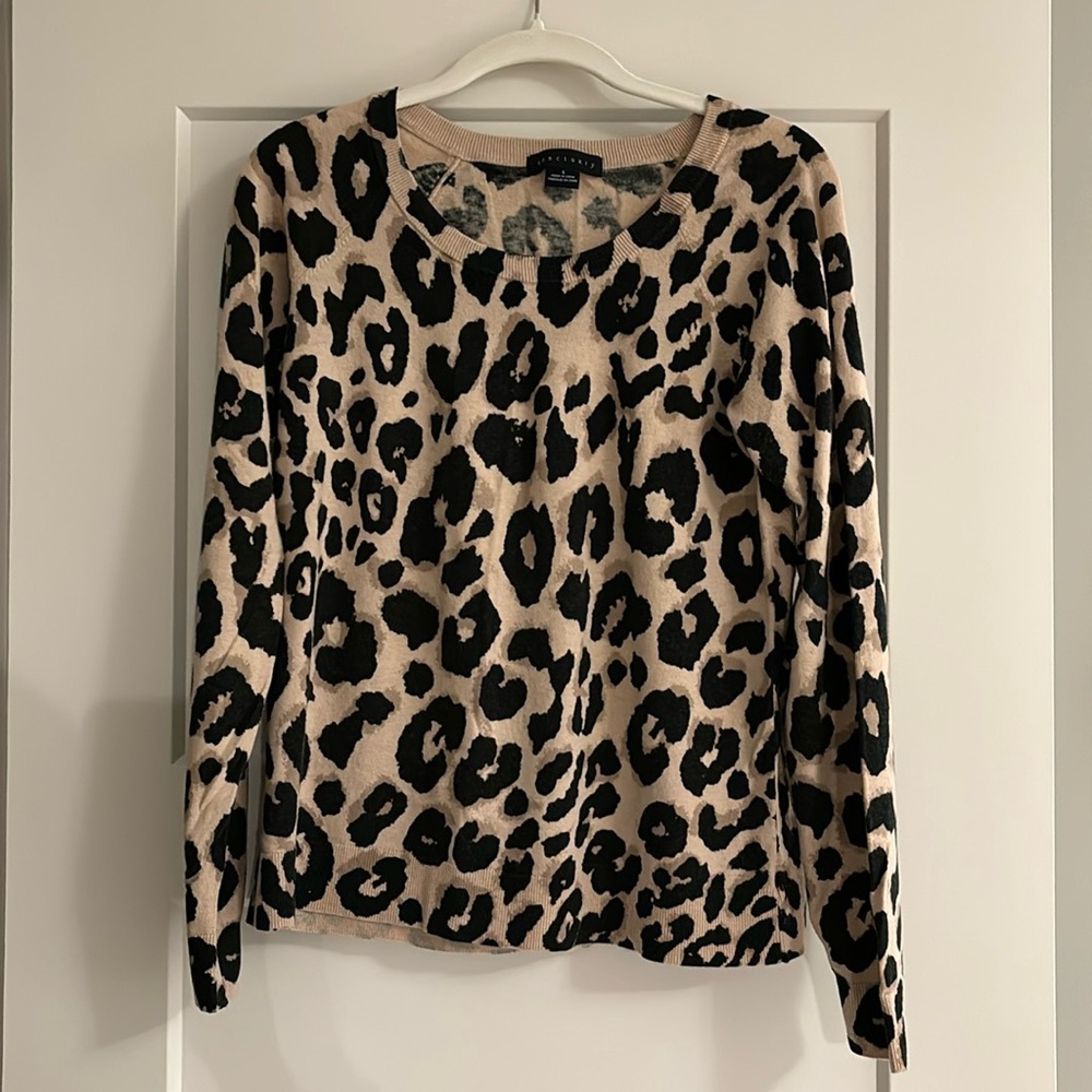Sanctuary lightweight leopard print sweater - Size Small